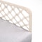 Armen Living Marco Indoor Outdoor Steel Lounge Chair with Natural Springs Rope and Gray Cushion LCMPCHNAT - alternate 4